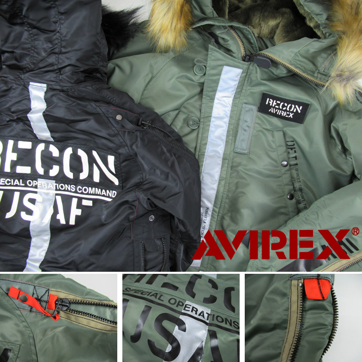 AVIREX アヴィレックス RECON N-3 ACTION フライトジャケット 6112171 